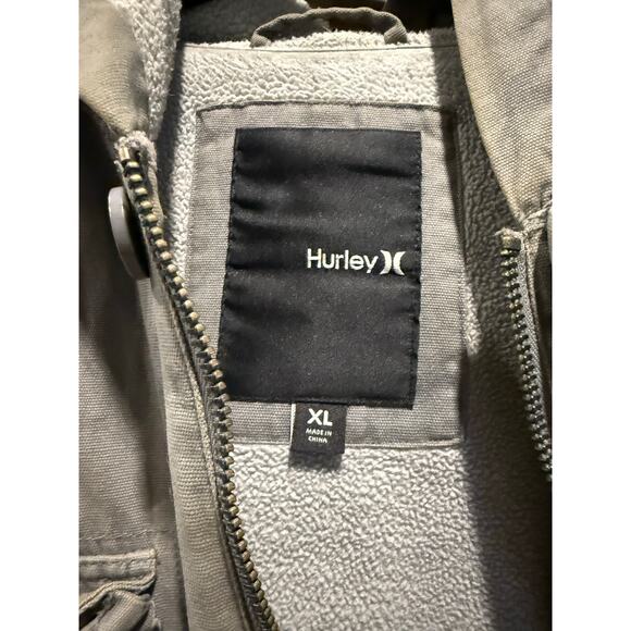 Hurley Casual Workwear Jacket- Gray- Women Size XL - Picture 2 of 7